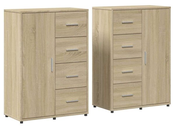 VidaXL Tálalóasztal Szett - Sonoma Tölgy - 2 db - 60x31x84 cm