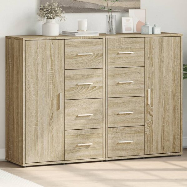 VidaXL Tálalóasztal Szett - Sonoma Tölgy - 2 db - 60x31x84 cm