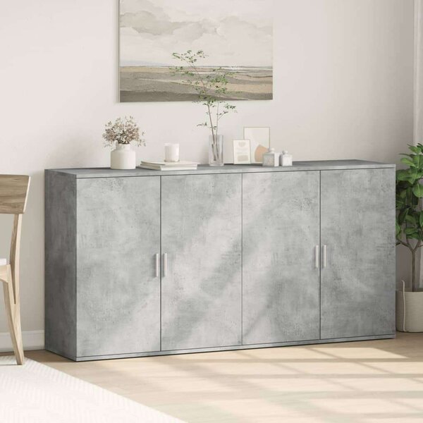 VidaXL Beton Szürke Szekrény - 2 db - 79x38x80 cm