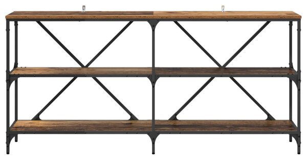 Konzolasztal Öreg fa 160 x 30 x 75 cm Szerelt Fa