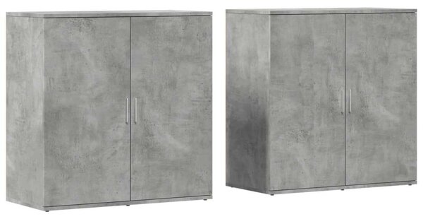 VidaXL Beton Szürke Szekrény - 2 db - 79x38x80 cm