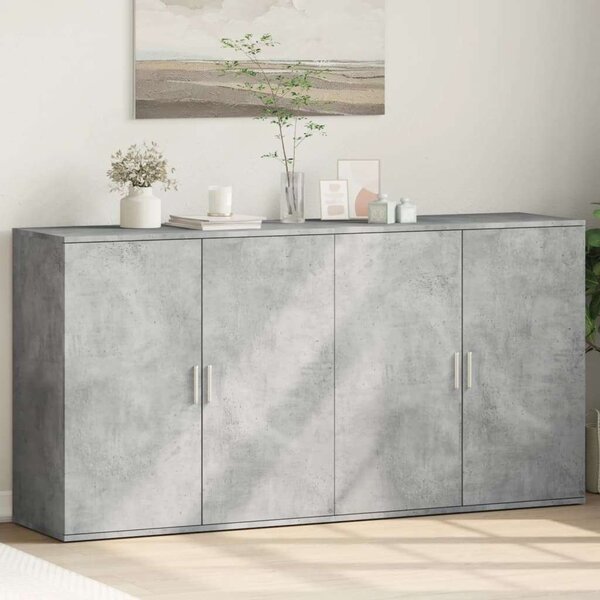 VidaXL Beton Szürke Szekrény - 2 db - 79x38x80 cm