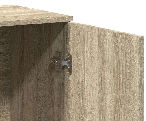 VidaXL Tálalóasztal - Sonoma Tölgy - 79x38x80 cm - 2 db