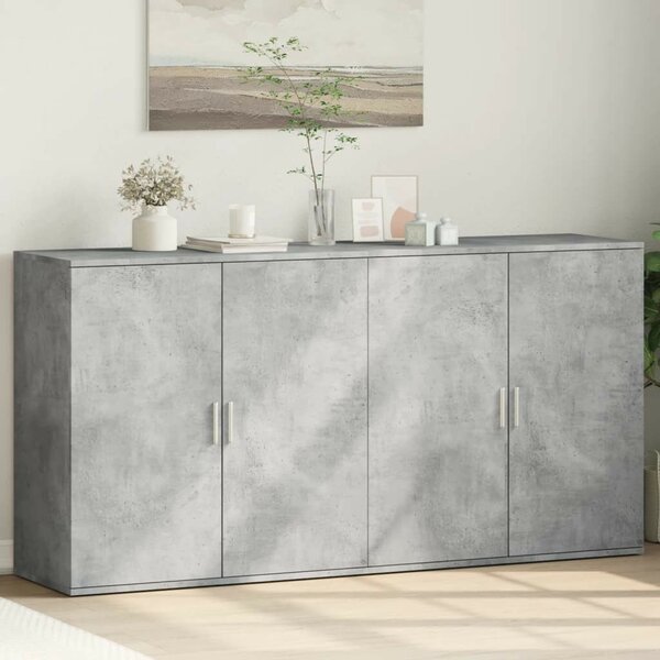 VidaXL Beton Szürke Szekrény - 2 db - 79x38x80 cm