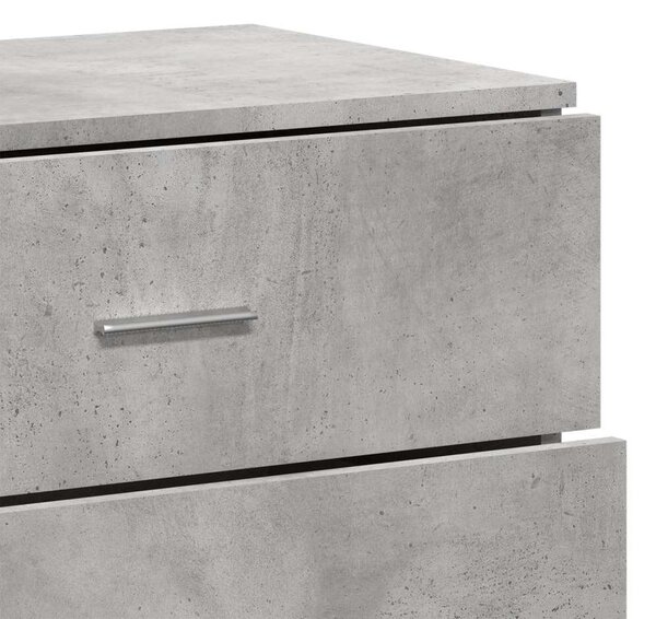 VidaXL Tárolószekrény Szett - Beton Szürke - 2 db