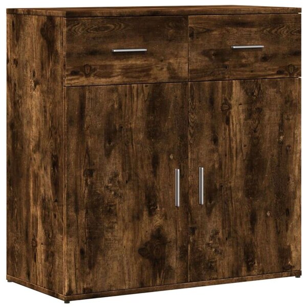 VidaXL Tölgyfa Tálalószekrény Szett - 2 db - 79x38x80 cm
