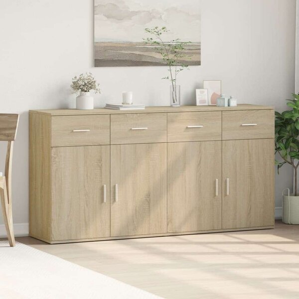 VidaXL Tálalószekrény Szett - Sonoma Tölgy - 2 db - 79x38x80 cm