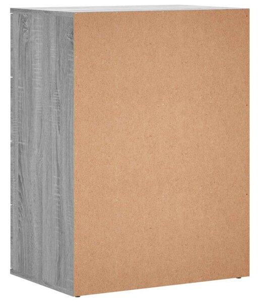VidaXL 2 db szürke sonoma színű szerelt fa tálalószekrény 60x39x80 cm