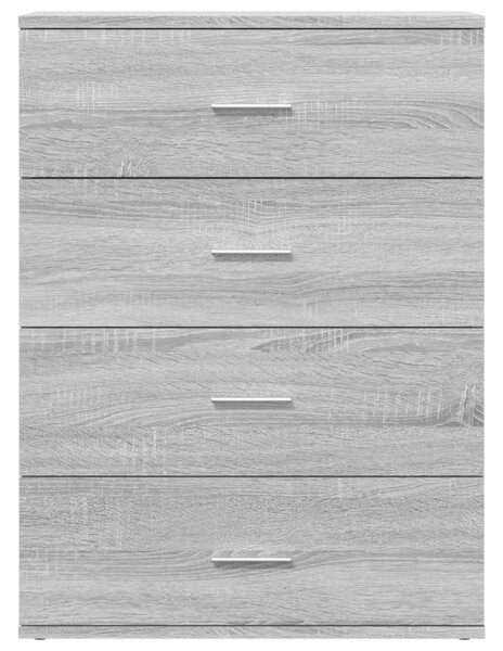 VidaXL 2 db szürke sonoma színű szerelt fa tálalószekrény 60x39x80 cm