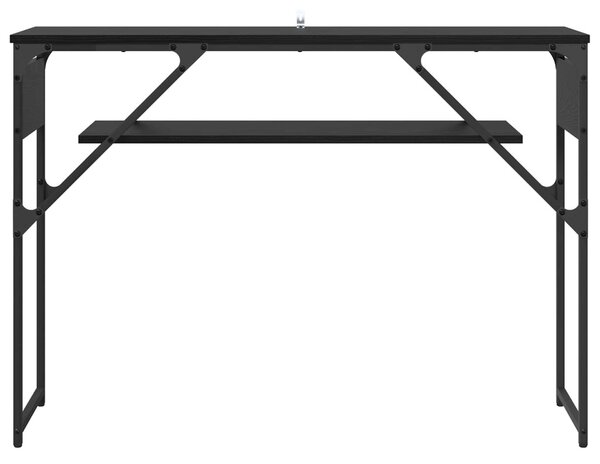 Konzolasztal Fekete tölgy Szerelt Fa 105x30x75cm