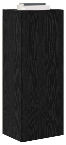 TV Fali Szekrény 40,5 x 30 x 102 cm Fekete tölgy Szerelt Fa