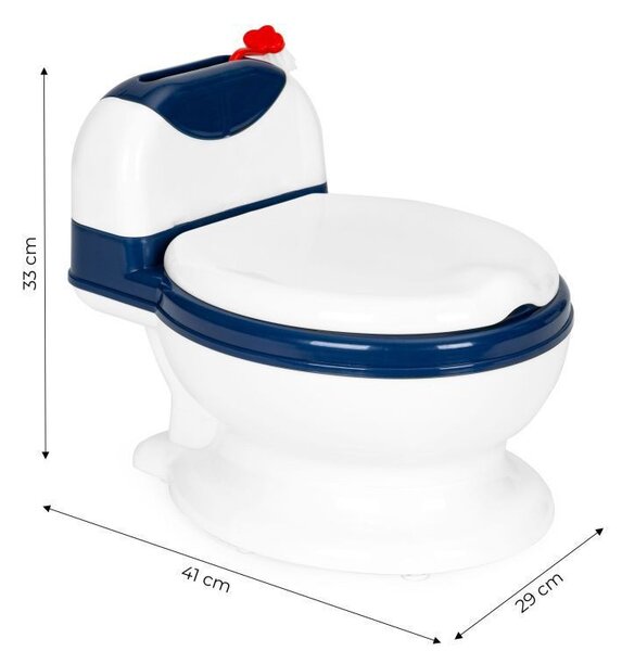 Wc formájú bili kivehető belsővel és kefével