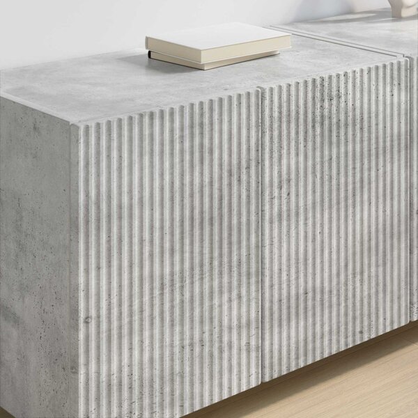 TV Fali Szekrény 59,5 x 31 x 40 cm Beton Szürke Szerelt Fa