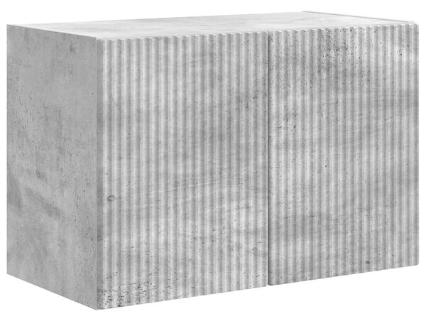 TV Fali Szekrény 59,5 x 31 x 40 cm Beton Szürke Szerelt Fa