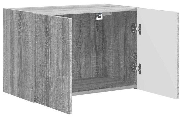 TV Fali Szekrény 59,5 x 31 x 40 cm Szürke Sonoma Szerelt Fa