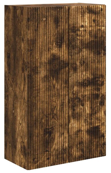 TV Fali Szekrény 59,5 x 31 x 100 cm Füstölt tölgy Szerelt Fa