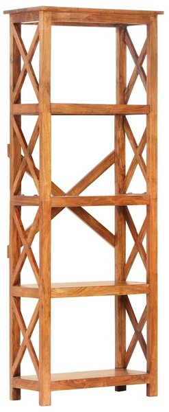 Tömör akácfa könyvszekrény mézszínű felülettel 60 x 30 x 160 cm