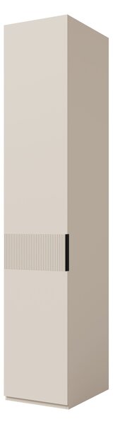 Gardróbszekrény Toledo 141, Közepes sűrűségű farostlemez, Laminált forgácslap, 237x45x60cm, Bézs
