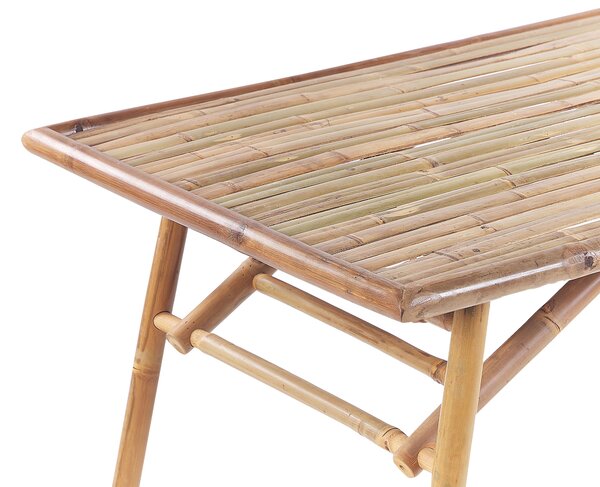 Kerti asztal MOLISE 120 cm 69 cm Bambusz Világosbarna