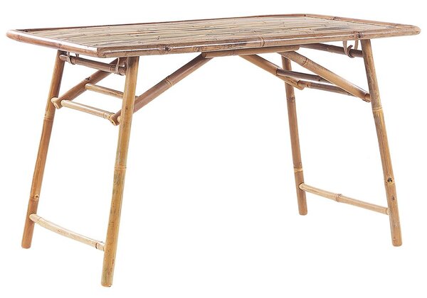 Világos bambusz étkezőasztal 120 x 69 cm MOLISE