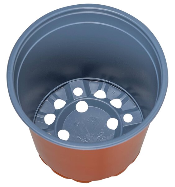 Kerek Virágcserép 100 db Terrakotta Ø 15 x 13 cm Műanyag