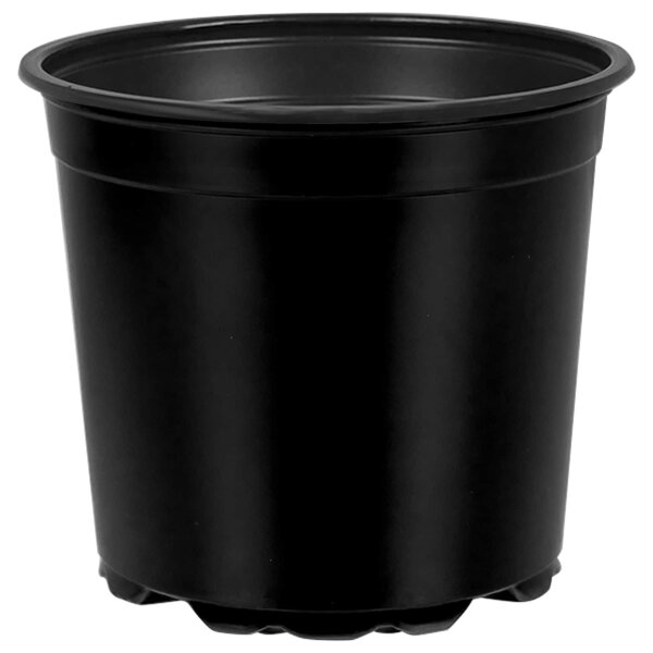 Kerek Virágcserép 100 db Fekete Ø 15 x 13 cm Műanyag