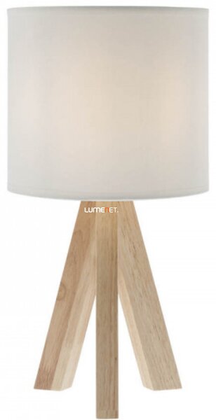 Smarter Zigua fa asztali lámpa, fehér, 1xE27 foglalattal