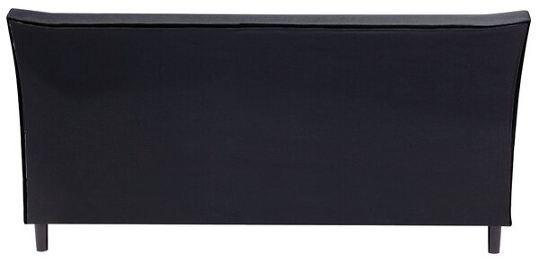 Ágy SAVERNE 180 x 200 cm Sötétszürke