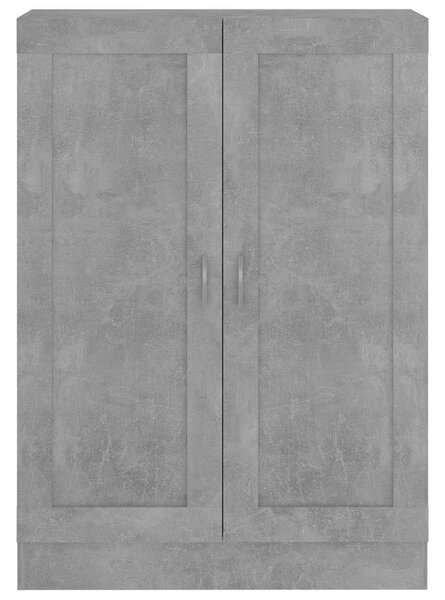 Betonszürke szerelt fa könyvszekrény 82,5 x 30,5 x 115 cm