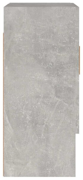 Betonszürke szerelt fa faliszekrény 60 x 31 x 70 cm