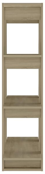 Sonoma tölgy színű könyvszekrény/térelválasztó 80x30x123,5 cm