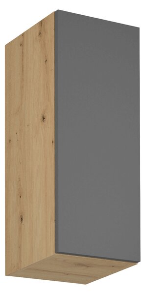 KONDELA Felső szekrény, artisan tölgy/szürke matt, univerzális, LANGEN G30