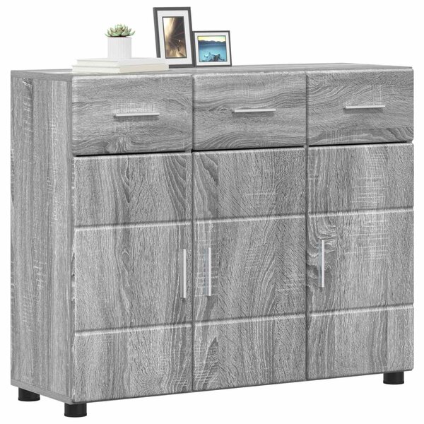 Széf FLORIN 88,5 x 30,5 x 73 cm Szürke Sonoma Szerelt Fa
