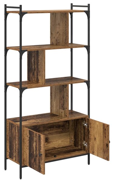 Könyvszekrény 6 szintes 76,5 x 30 x 154,5 cm Szerelt Fa