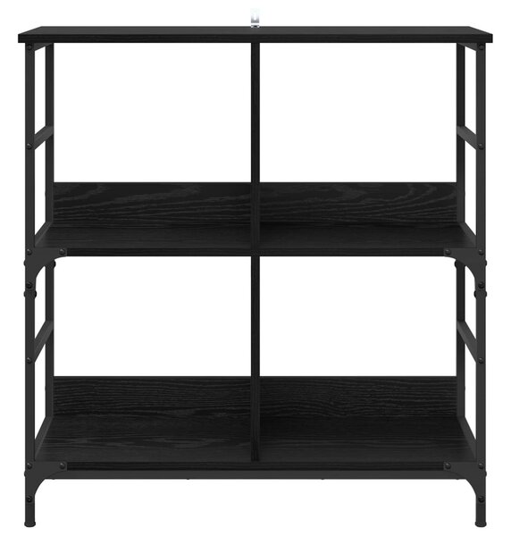 Könyvespolc 4 szintes 78.5 x 33 x 82 cm Szerelt Fa Musta tammi