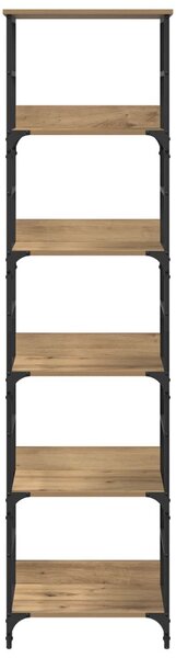 Könyvespolc 5 szintes 50 x 33 x 188,5 cm Szerelt Fa