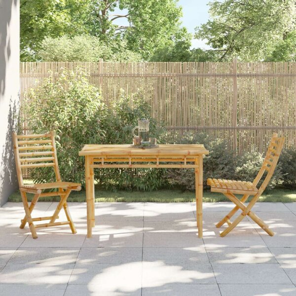 VidaXL Bambusz Kerti Asztal - 110x55x75 cm