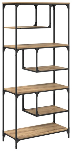 Könyvszekrény 6 szintes 81 x 36 x 176 cm Szerelt Fa
