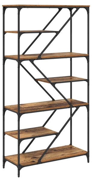 Könyvespolc 9 szintes 91 x 36 x 176 cm Szerelt Fa Öreg fa