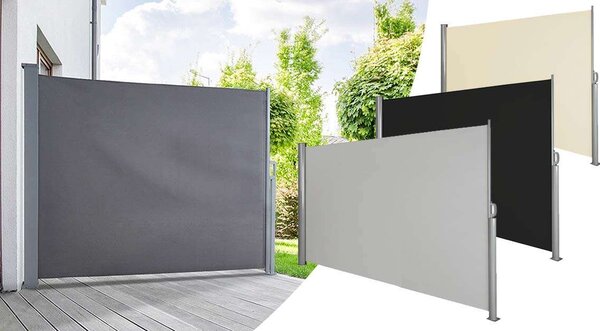 Bewello belátásgátló, Professzionális szélvédő, árnyékoló oldalsó napellenző 300 cm x 150 cm antracit