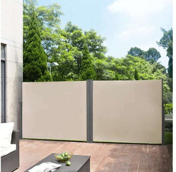 Bewello belátásgátló, Professzionális szélvédő, árnyékoló oldalsó napellenző 300 cm x 150 cm antracit