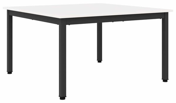 Dohányzóasztal Fehér 80 x 80 x 45 cm Tömör fenyőfa