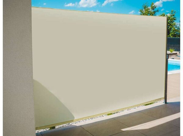 Bewello belátásgátló, Professzionális szélvédő, árnyékoló oldalsó napellenző 300 cm x 150 cm bézs