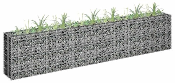 Horganyzott acél gabion magaságyás 270 x 30 x 60 cm