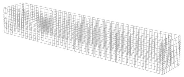 Horganyzott acél gabion magaságyás 360 x 50 x 50 cm