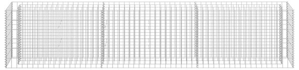 Horganyzott acél gabion magaságyás 270 x 30 x 60 cm