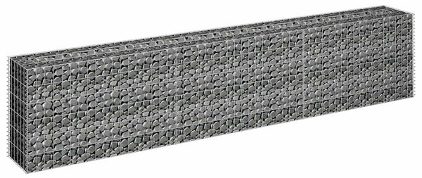 Horganyzott acél gabion magaságyás 270 x 30 x 60 cm