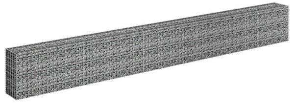 Horganyzott acél gabion magaságyás 450 x 30 x 60 cm