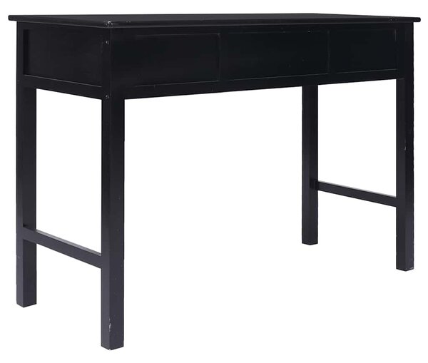 Fekete fa íróasztal 110 x 45 x 76 cm