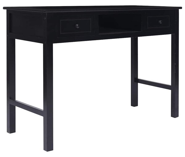 Fekete fa íróasztal 110 x 45 x 76 cm